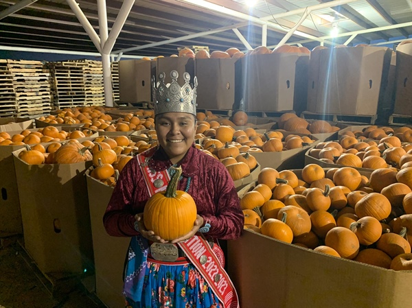 Miss Navajo Nation Pumpkin Distribution